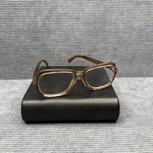 Rodenstock Remus 140 Vintage Square Eyeglasses Translucent Brown Frames